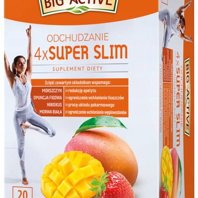 BIG-ACTIVE herbata funkcjonalna 4xSUPER SLIM ODCHUDZANIE 20