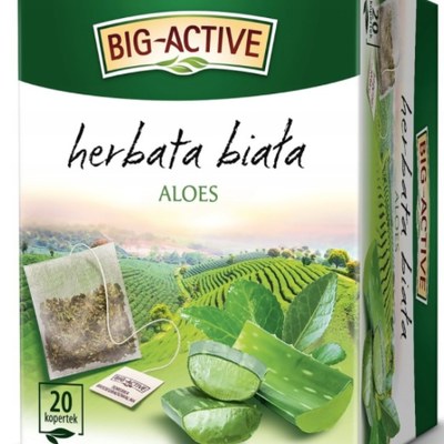 BIG-ACTIVE HERBATA BIAŁA Z ALOESEM ALOES ekspresowa 20