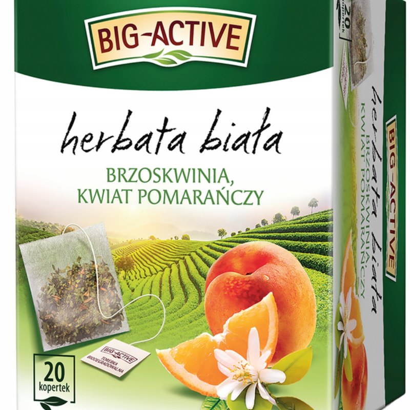 BIG-ACTIVE HERBATA BIAŁA BRZOSKWINIA I KWIAT POMARAŃCZY 20