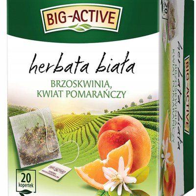 BIG-ACTIVE HERBATA BIAŁA BRZOSKWINIA I KWIAT POMARAŃCZY 20