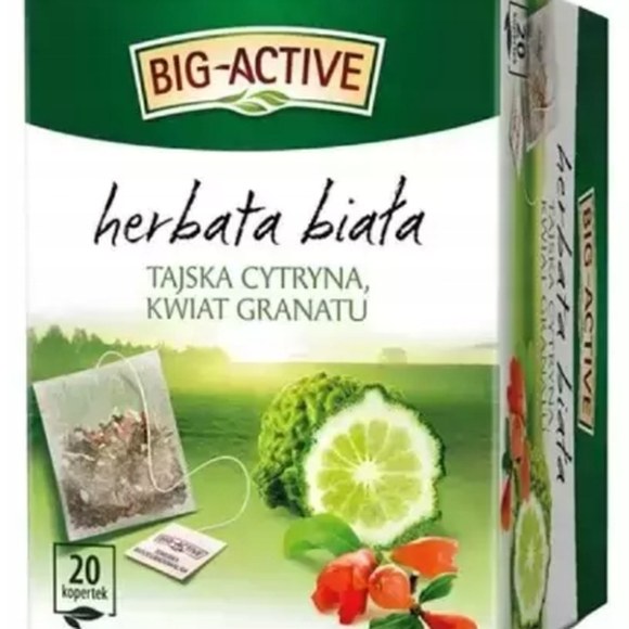 BIG-ACTIVE HERBATA BIAŁA Z TAJSKĄ CYTRYNĄ I KWIATEM GRANATU