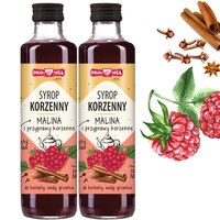 Polska Róża SYROP KORZENNY MALINA I PRZYPRAWY KORZENNE