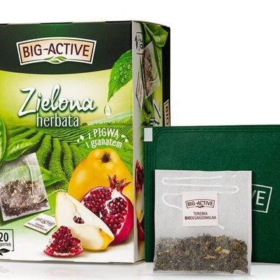 BIG-ACTIVE HERBATA ZIELONA PIGWA GRANAT ekspresowa 20