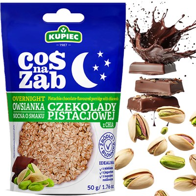 Kupiec COŚ NA ZĄB OWSIANKA NOCNA CZEKOLADA PISTACJOWA Z