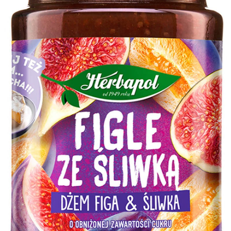Herbapol FIGLE ZE ŚLIWKĄ dżem FIGA I ŚLIWKA obniżona