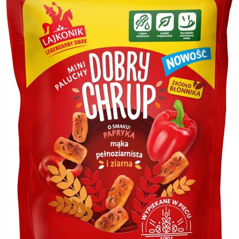 Lajkonik MINI PALUCHY DOBRY CHRUP smak PAPRYKA paprykowe