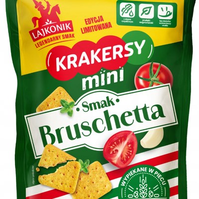 Lajkonik MINI KRAKERSY smak BRUSCHETTA edycja limitowana