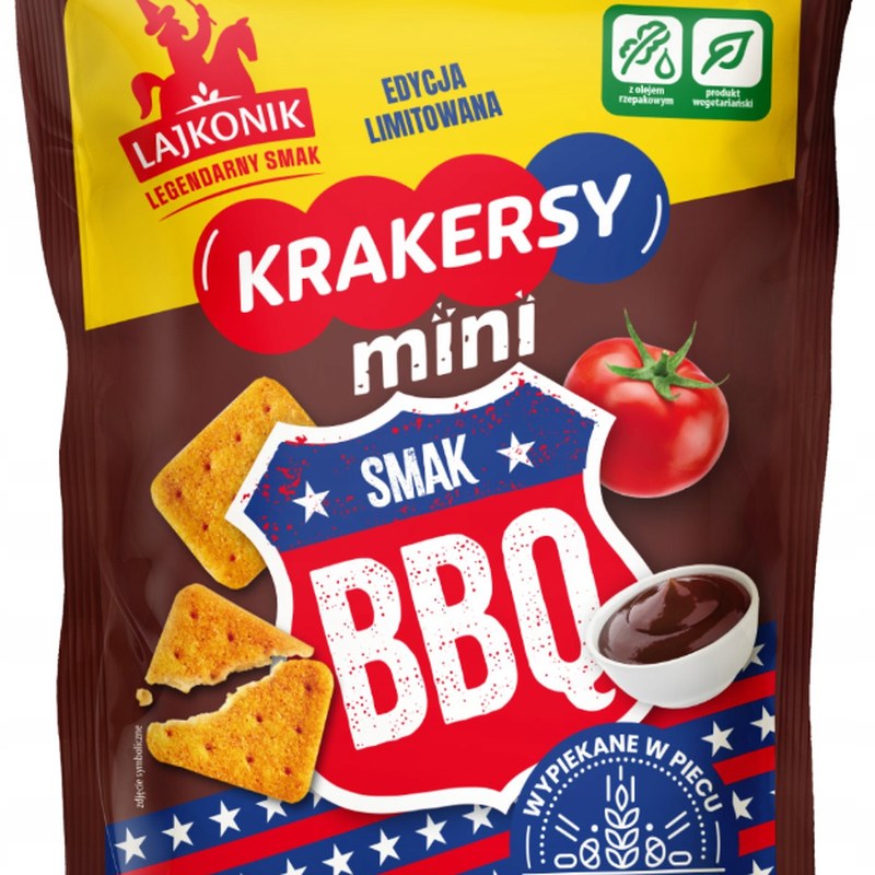 Lajkonik MINI KRAKERSY smak BBQ edycja limitowana 100G