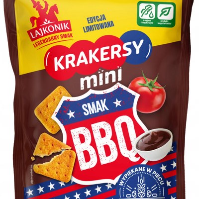 Lajkonik MINI KRAKERSY smak BBQ edycja limitowana 100G