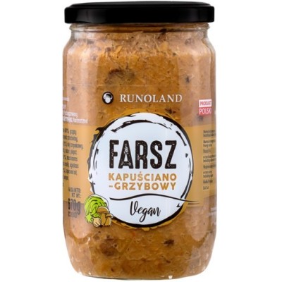 Runoland GOTOWY FARSZ KAPUŚCIANO GRZYBOWY vegan do pierogów
