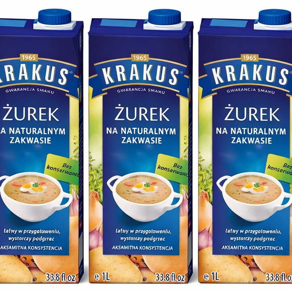 Krakus ŻUREK ŻUR gotowa ZUPA NA NATURALNYM ZAKWASIE 1L x 5
