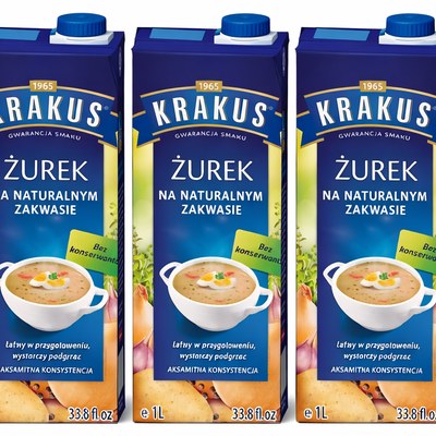 Krakus ŻUREK ŻUR gotowa ZUPA NA NATURALNYM ZAKWASIE 1L x 5