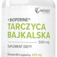WISH TARCZYCA BAJKALSKA 500 mg + BIOPERINE wsparcie SERCE