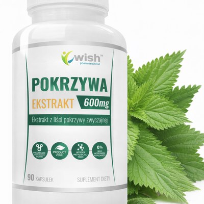 WISH POKRZYWA ZWYCZAJNA EKSTRAKT 600MG wsparcie ODPORNOŚĆ