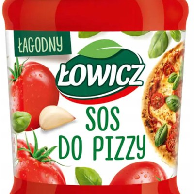 Łowicz SOS DO PIZZY z ziołami POMIDOROWY ŁAGODNY 180G SŁOIK