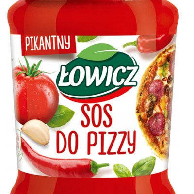 Łowicz SOS DO PIZZY z ziołami POMIDOROWY PIKANTNY 180G SŁOIK