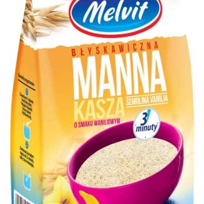 Melvit KASZA MANNA BŁYSKAWICZNA WANILIOWA 400G