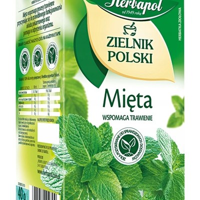 Herbapol POLSKI ZIELNIK MIĘTA wsparcie TRAWIENIE SASZETKI