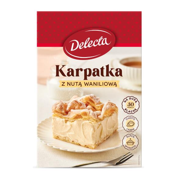 Delecta KARPATKA Z NUTĄ WANILIOWĄ CIASTO + KREM 375G
