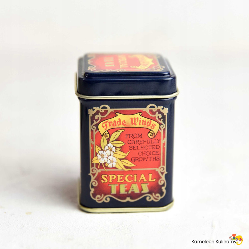 PUSZKA METALOWA na herbatę kawę 60x60x80mm na 50g herbaty SPECIAL TEAS