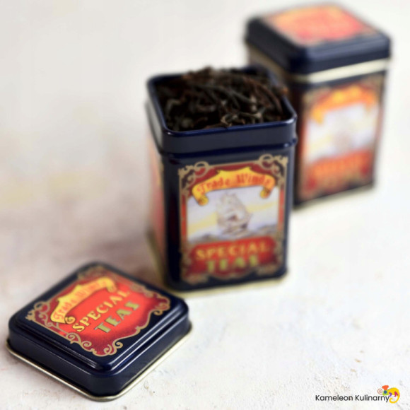 PUSZKA METALOWA na herbatę kawę 60x60x80mm na 50g herbaty SPECIAL TEAS PUSZKA METALOWA na herbatę kawę 60x60x80mm na 50g herbaty SPECIAL TEAS
