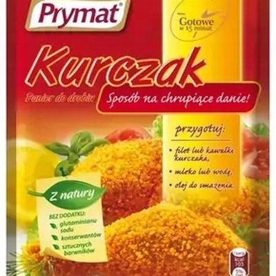 PRYMAT KURCZAK PANIERKA DO DROBIU CHRUPIĄCA PRZYPRAWA 80G