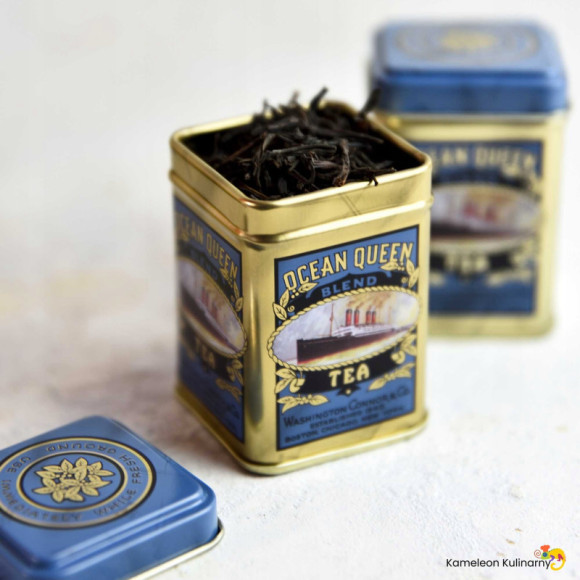 PUSZKA METALOWA na herbatę kolorowa 43x43x60 25g PUSZKA METALOWA na herbatę kolorowa 43x43x60 25g