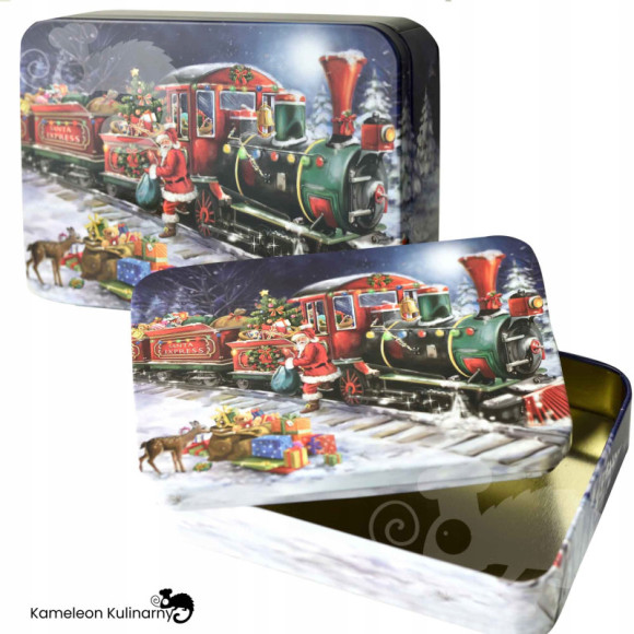 PUSZKA METALOWA na herbatę MIKOŁAJ ŚWIĘTA 14x10x3 PUSZKA METALOWA na herbatę MIKOŁAJ ŚWIĘTA 14x10x3
