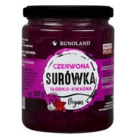 Runoland SURÓWKA CZERWONA vegan słodko kwaśna MODRA KAPUSTA