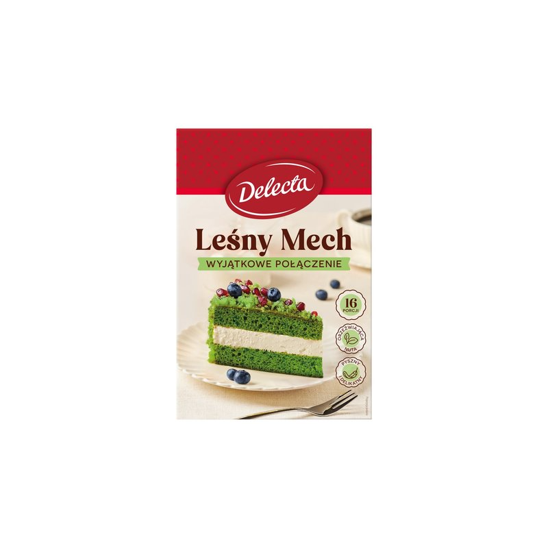 Delecta CIASTO LEŚNY MECH ZIELONE ze szpinakiem i kremem
