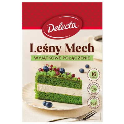 Delecta CIASTO LEŚNY MECH ZIELONE ze szpinakiem i kremem
