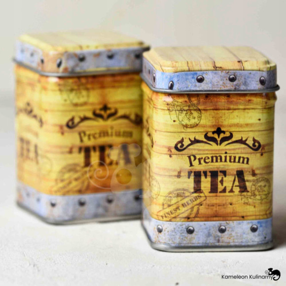 PUSZKA METALOWA na herbatę PREMIUM TEA urocza 25g PUSZKA METALOWA na herbatę PREMIUM TEA urocza 25g