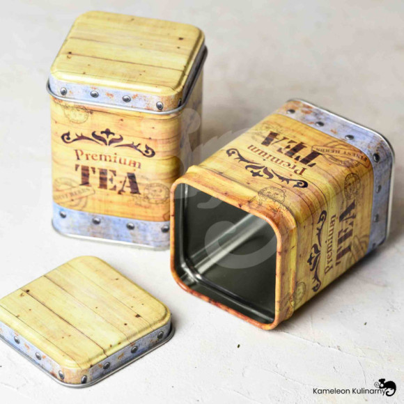 PUSZKA METALOWA na herbatę PREMIUM TEA urocza 25g PUSZKA METALOWA na herbatę PREMIUM TEA urocza 25g