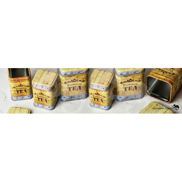 PUSZKA METALOWA na herbatę PREMIUM TEA urocza 25g PUSZKA METALOWA na herbatę PREMIUM TEA urocza 25g