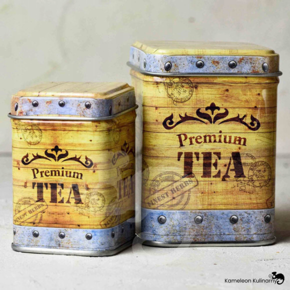 PUSZKA METALOWA na herbatę PREMIUM TEA urocza 25g PUSZKA METALOWA na herbatę PREMIUM TEA urocza 25g
