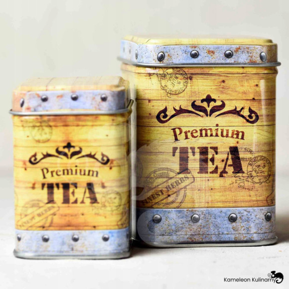 PUSZKA METALOWA na herbatę PREMIUM TEA urocza 25g PUSZKA METALOWA na herbatę PREMIUM TEA urocza 25g