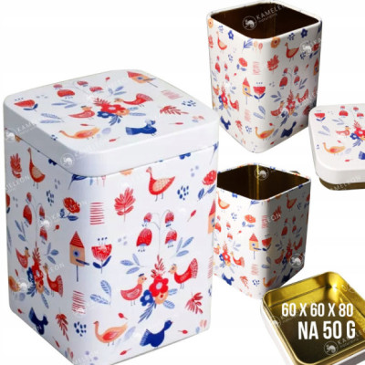PUSZKA METALOWA na herbatę SKANDYNAWSKI FOLK 50G