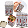 PUSZKA METALOWA na herbatę SZARE KRASNALE 25g PUSZKA METALOWA na herbatę SZARE KRASNALE 25g