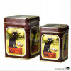 PUSZKA METALOWA na HERBATĘ ZIOŁA premium LE CHAT NOIR czarny kot 100G PUSZKA METALOWA na HERBATĘ ZIOŁA premium LE CHAT NOIR czarny kot 100G