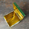 PUSZKA METALOWA na herbatę zioła TROPIKI zielona zieleń na 50g 60x60x80mm PUSZKA METALOWA na herbatę zioła TROPIKI zielona zieleń na 50g 60x60x80mm