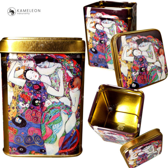 PUSZKA METALOWA nHERBATĘ premium GUSTAW KLIMT 100G PUSZKA METALOWA nHERBATĘ premium GUSTAW KLIMT 100G