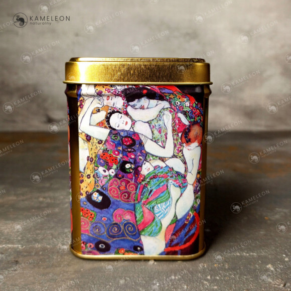 PUSZKA METALOWA nHERBATĘ premium GUSTAW KLIMT 100G PUSZKA METALOWA nHERBATĘ premium GUSTAW KLIMT 100G