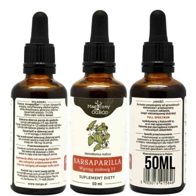 NANGA SARSAPARILLA  50ml  wsparcie: UKŁAD NERWOWY STAWY