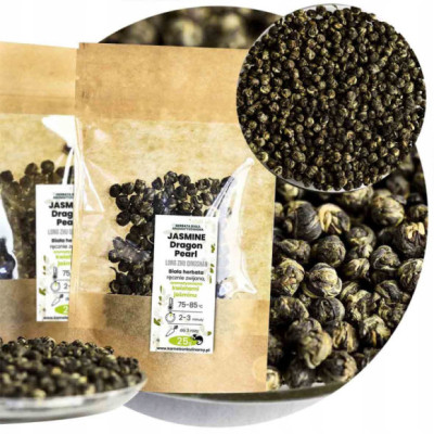 HERBATA biała JASMINE DRAGON PEARL 25g JAŚMINOWA PREMIUM Kameleon Kulinarny