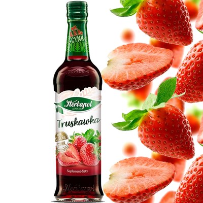 Herbapol OWOCOWA SPIŻARNIA SYROP TRUSKAWKA TRUSKAWKOWY 420ml