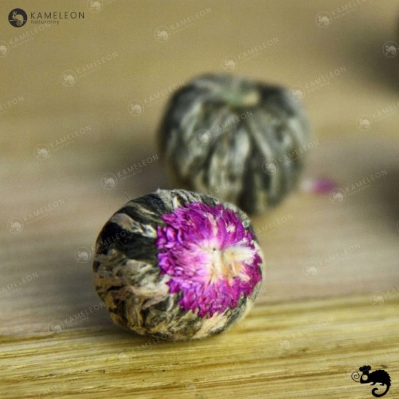HERBATA KWITNĄCA BIAŁA JAŚMINOWA Jasmine Lichi Ball 1szt