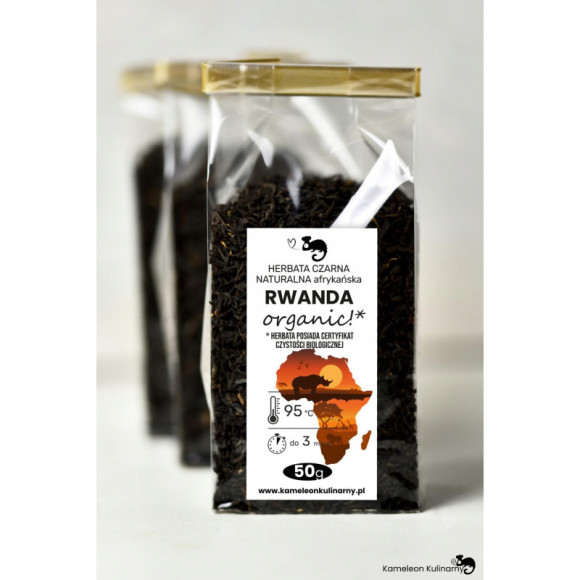 HERBATA CZARNA afrykańska RWANDA organiczna! 50g HERBATA CZARNA afrykańska RWANDA organiczna! 50g