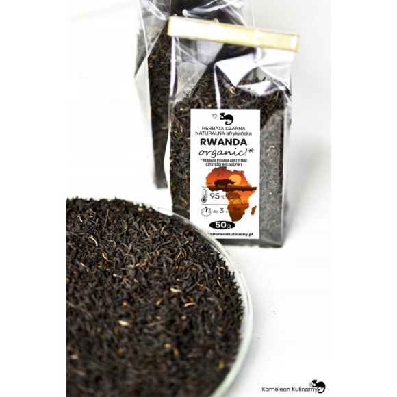 HERBATA CZARNA afrykańska RWANDA organiczna! 50g HERBATA CZARNA afrykańska RWANDA organiczna! 50g