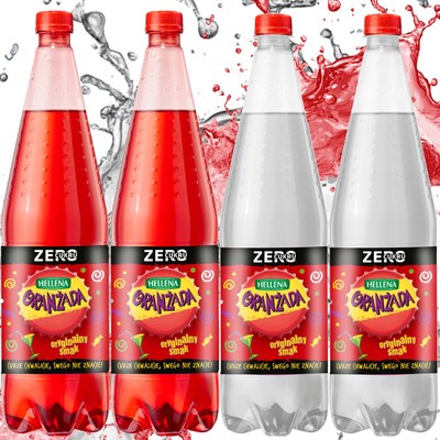 HELLENA ORANŻADA BIAŁA x2 + CZERWONA ZERO x2 bez cukru
