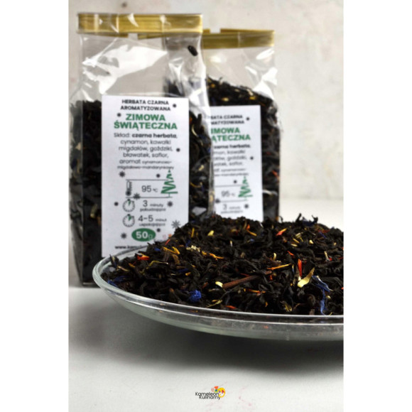 HERBATA CZARNA aromatyczna ZIMOWA ŚWIĄTECZNA 50g HERBATA CZARNA aromatyczna ZIMOWA ŚWIĄTECZNA 50g